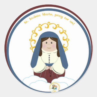 Adesivo Redondo B. Jacinta Classic Round Sticker