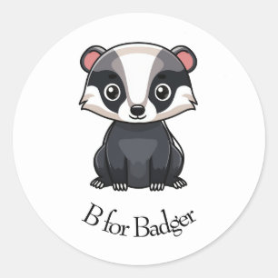 Adesivo Redondo B para Badger