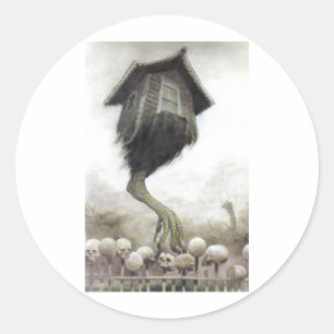 Adesivo Redondo Babá Yaga