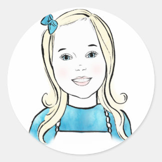 Adesivo Redondo Babel Face Stickers