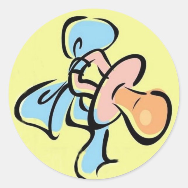 Adesivo Redondo Baby Binky Envepeople Seal (Frente)