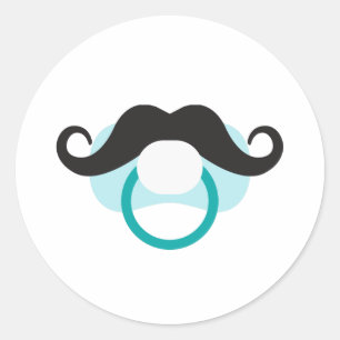 Adesivo Redondo Baby Boy Pacifier