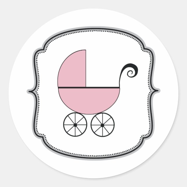 Adesivo Redondo Baby Buggy Sticker (Frente)