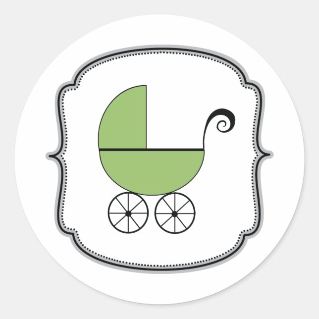 Adesivo Redondo Baby Buggy Sticker (Frente)