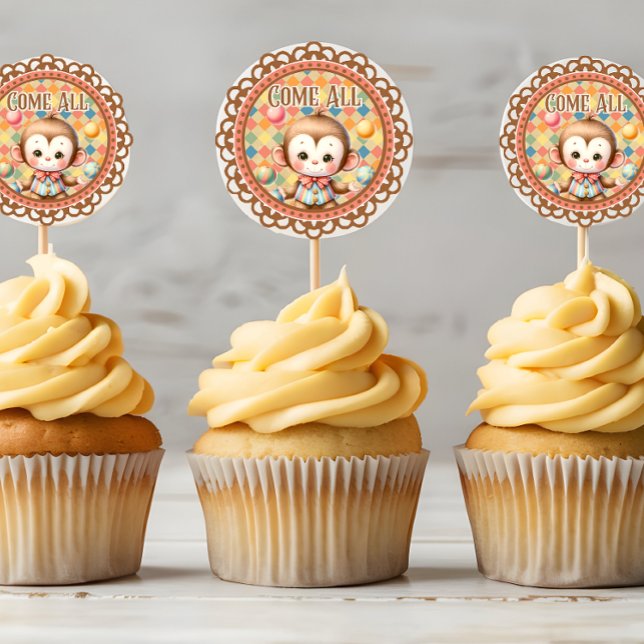 Adesivo Redondo Baby Circus (Criador carregado)