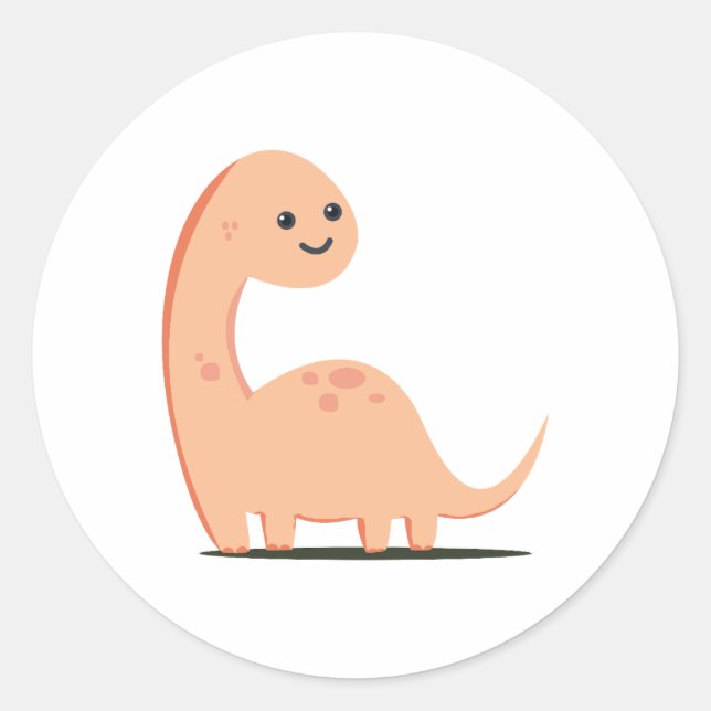 Adesivo Redondo Baby Dino (Frente)