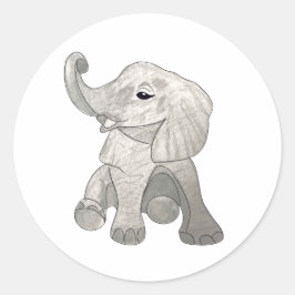 Adesivo Redondo Baby Elephant