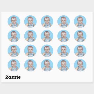 Adesivo Redondo BABY FACE Sticker