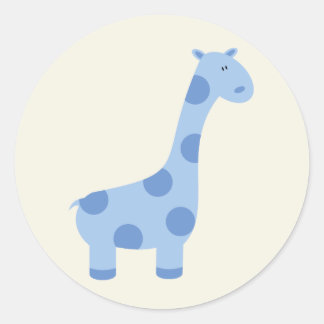 Adesivo Redondo Baby Giraffe Stickers