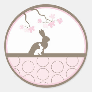 Adesivo Redondo Baby Invitation ou Favor Sticker
