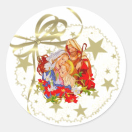 Adesivo Redondo Baby Jesus - Sticker Sheet