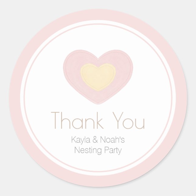 Adesivo Redondo Baby Mobile Nesting Party (Frente)