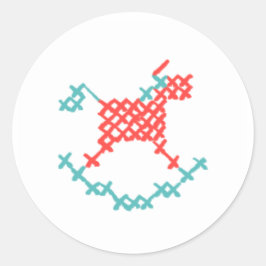 Adesivo Redondo Baby Shower Stickers