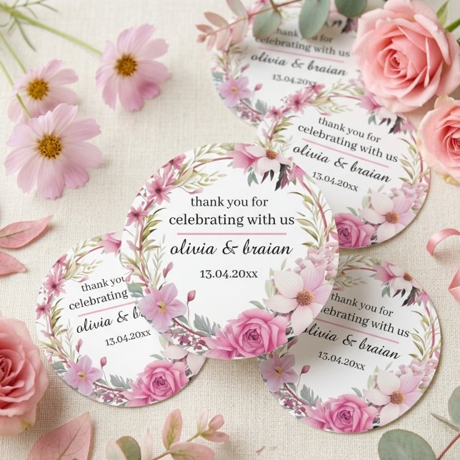 Adesivo Redondo Baby Shower Stickers – Custom Labels & Decorations (Criador carregado)