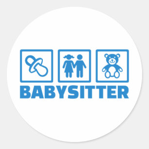 Adesivo Redondo Baby-sitter