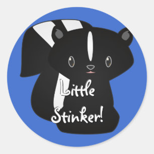 Adesivo Redondo Baby Skunk Stickers