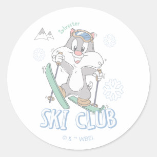 Adesivo Redondo Baby SYLVESTER™ Ski Club