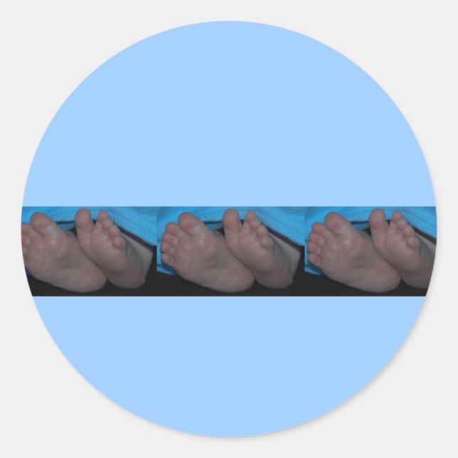 Adesivo Redondo Baby Toes Sticker (Frente)