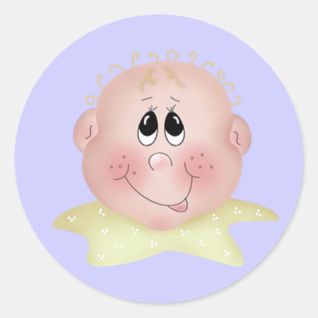 Adesivo Redondo Babyface Stickers (Frente)
