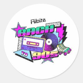 Adesivo Redondo Bach aos anos 90