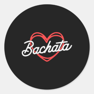 Adesivo Redondo Bachata Dançando Latim Dançarino Bachata Dominic