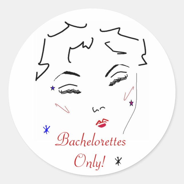Adesivo Redondo Bachelorette Bash (Frente)