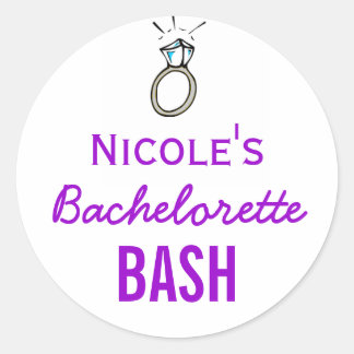 Adesivo Redondo Bachelorette Bash Stickers