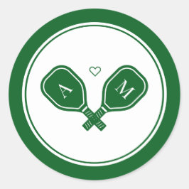 Adesivo Redondo Bachelorette de Pickleball