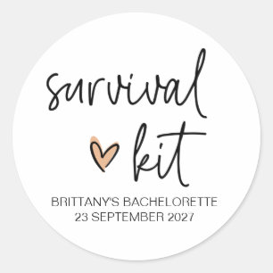 Adesivo Redondo Bachelorette Hens Partido Bridal Partido