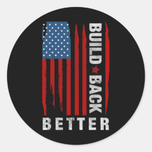 Adesivo Redondo Back Biden Kamala Harris 2020 Democrata Liberal Gi