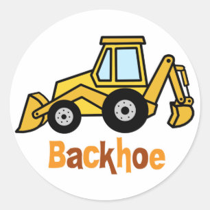 Adesivo Redondo Backhoe