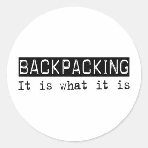 Adesivo Redondo Backpacking o é