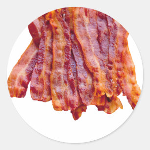 Adesivo Redondo Bacon Bacon Bacon