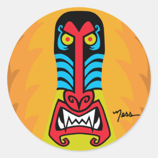 ADESIVO REDONDO BAD BABOON STICKER