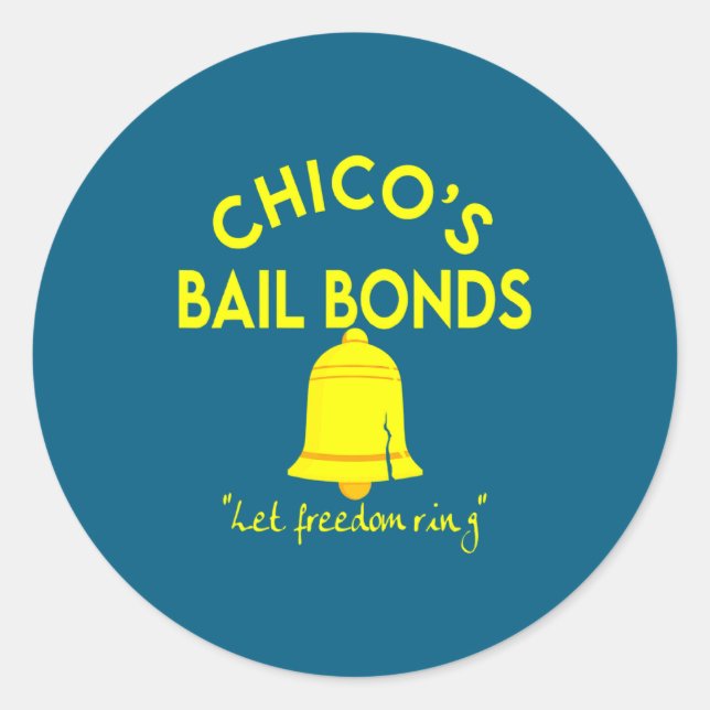 Adesivo Redondo Bad News Bears Chicos Bail Bonds  (Frente)