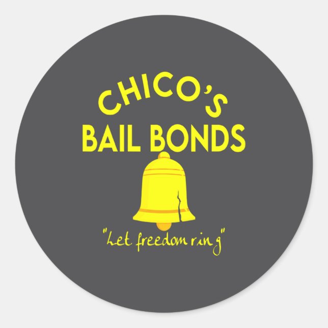 Adesivo Redondo Bad News Bears Chicos Bail Bonds  (Frente)
