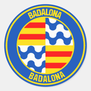 Adesivo Redondo Badalona Round Emblem