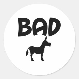 ADESIVO REDONDO BADASS FUNNY