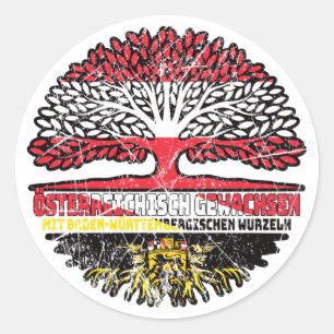 Adesivo Redondo Baden-Württemberg Baden-Württembergisch Österreich