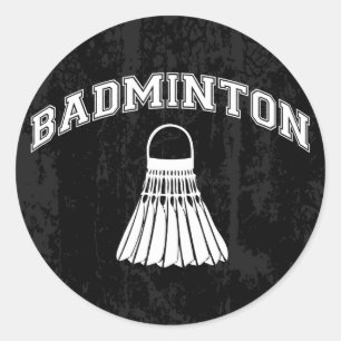Adesivo Redondo Badminton