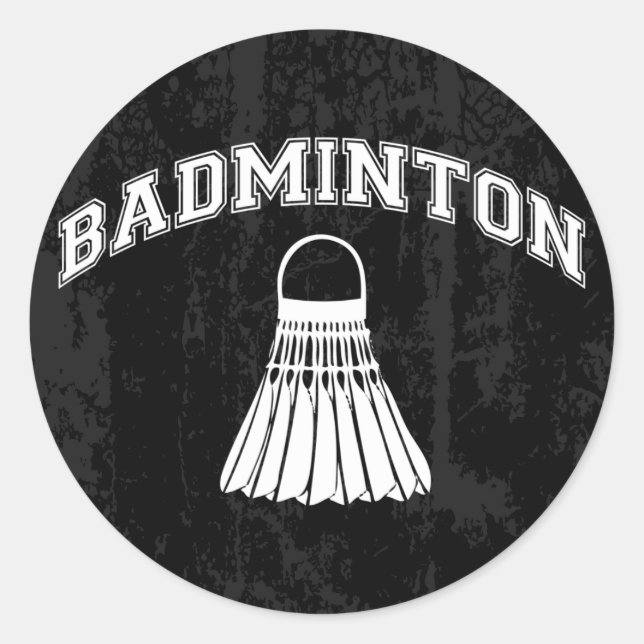 Adesivo Redondo Badminton (Frente)
