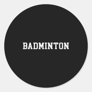Adesivo Redondo Badminton _1