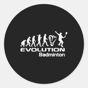 Adesivo Redondo Badminton Evolução