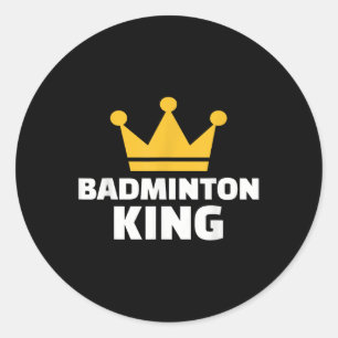 Adesivo Redondo Badminton King