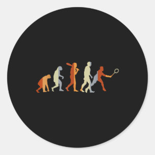 Adesivo Redondo Badminton Player Sport Gift Evolution Badminton