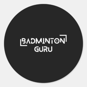 Adesivo Redondo Badminton Shuttle Racket Sports Chamption