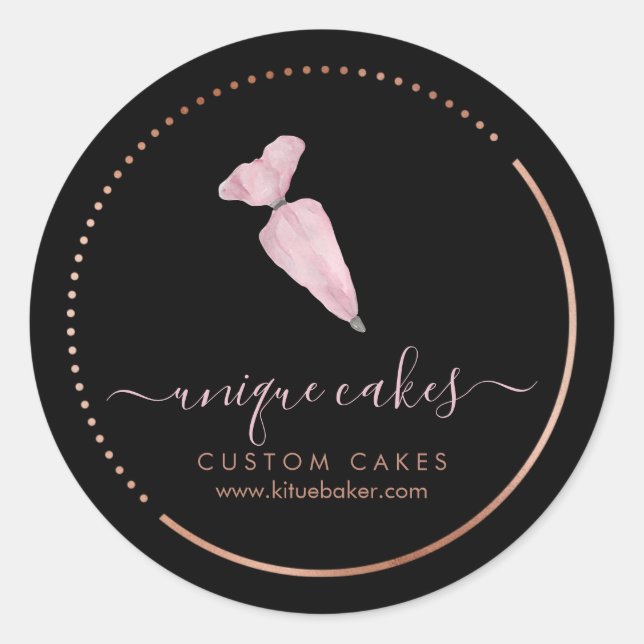 Adesivo Redondo Bag (Tubagem) do Creme de Confeccionaria (Frente)