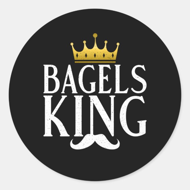 Adesivo Redondo Bagels King Bagel (Frente)