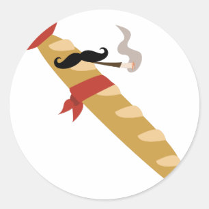 Adesivo Redondo Baguette Francês