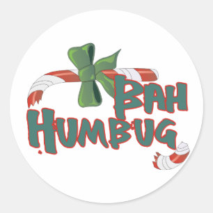 Adesivo Redondo Bah Humbug!